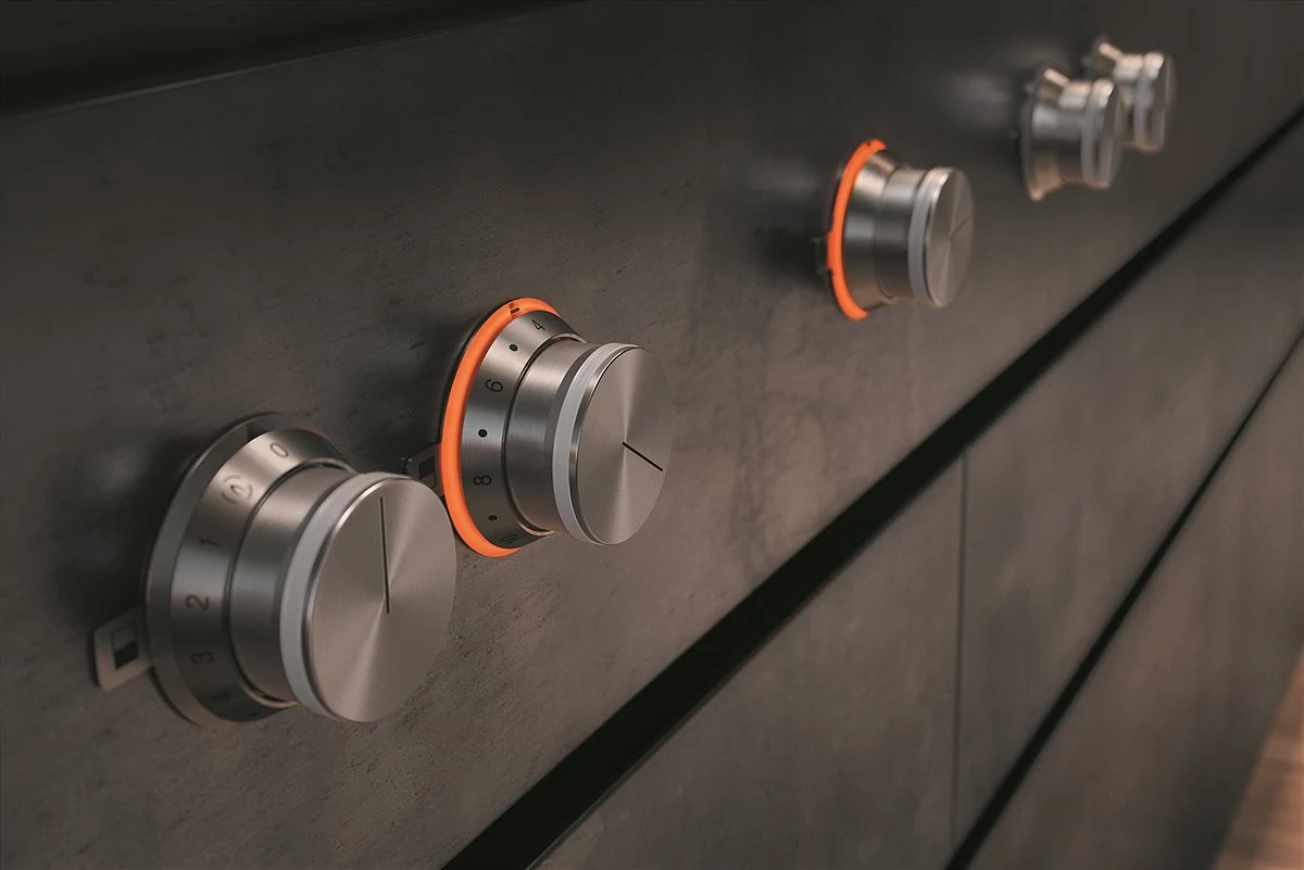 Núm xoay Gaggenau Núm xoay kim loại nguyên khối Gaggenau Series 400