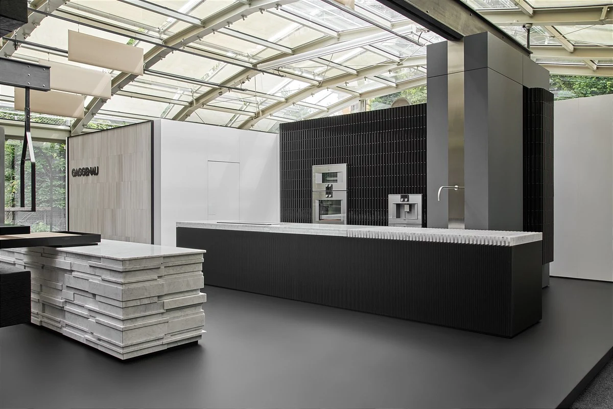 Gaggenau Series 400 Tường thiết bị âm tủ Gaggenau Series 400 trong bếp kiến trúc