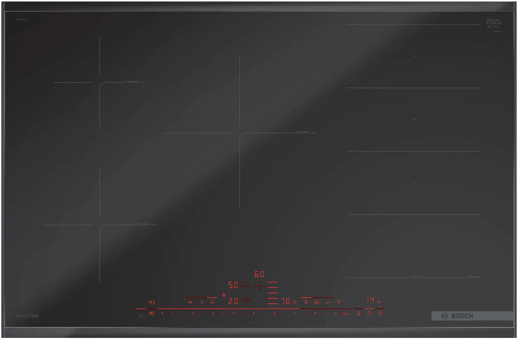 Bếp từ Bosch Serie 8 PXV890DV5E Accent Line