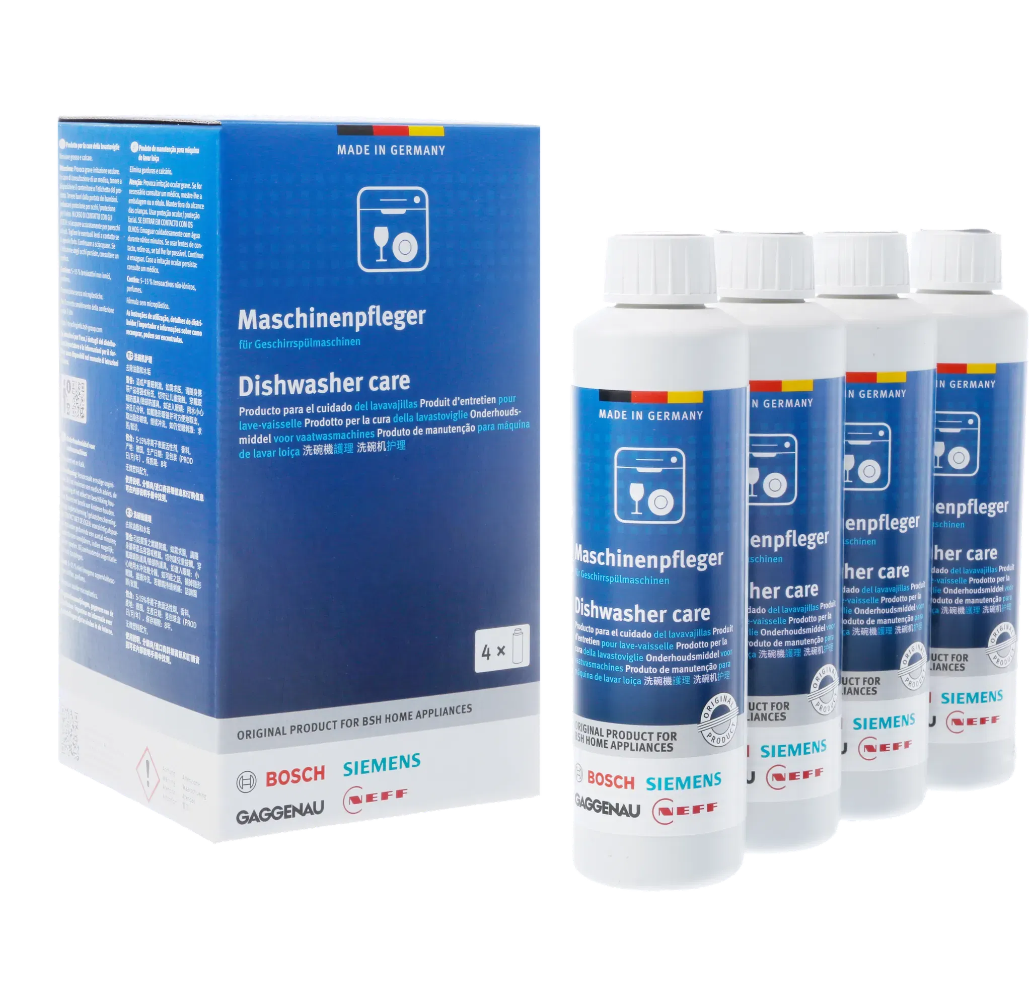 Dung dịch vệ sinh máy rửa bát tẩy cặn và dầu mỡ 4x250ml 00312362