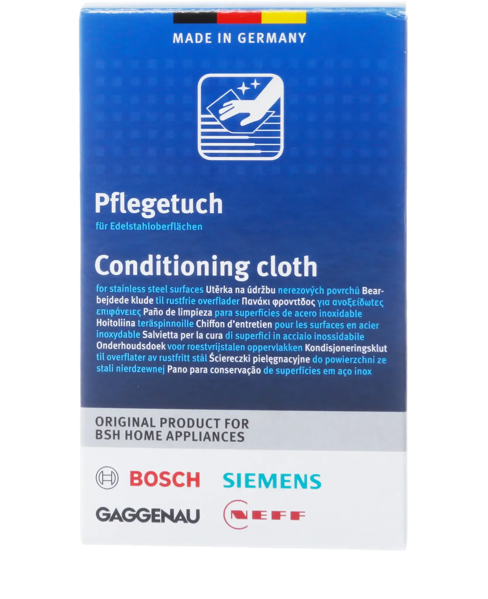 Conditioning Cloths: Stainless Steel Surfaces 00312007