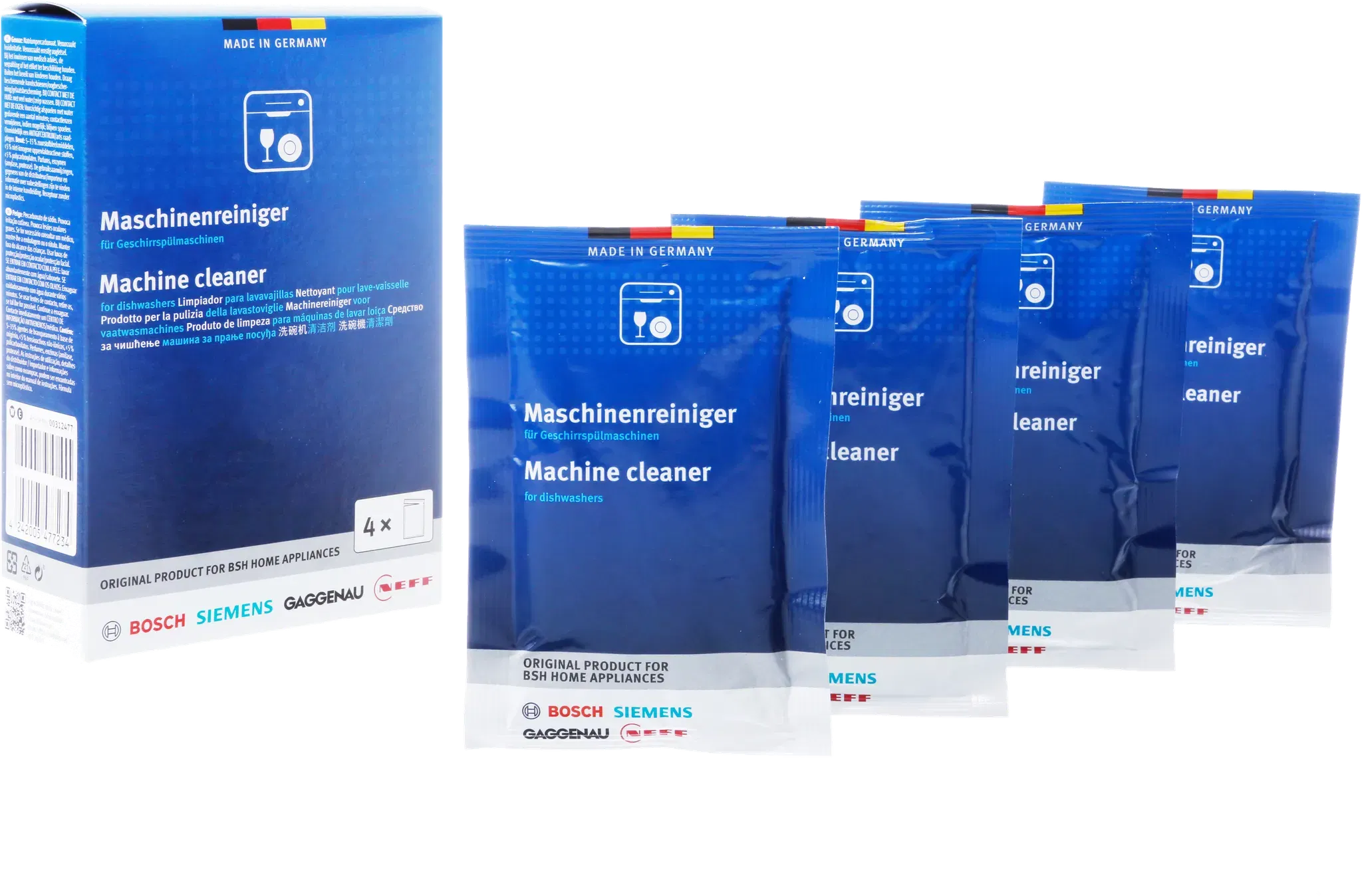 Dishwasher Cleaner (4 Sachets) 00312477