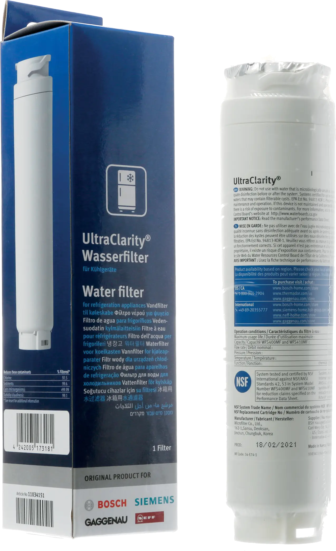 UltraClarity Water Filter17005584 • RA450011