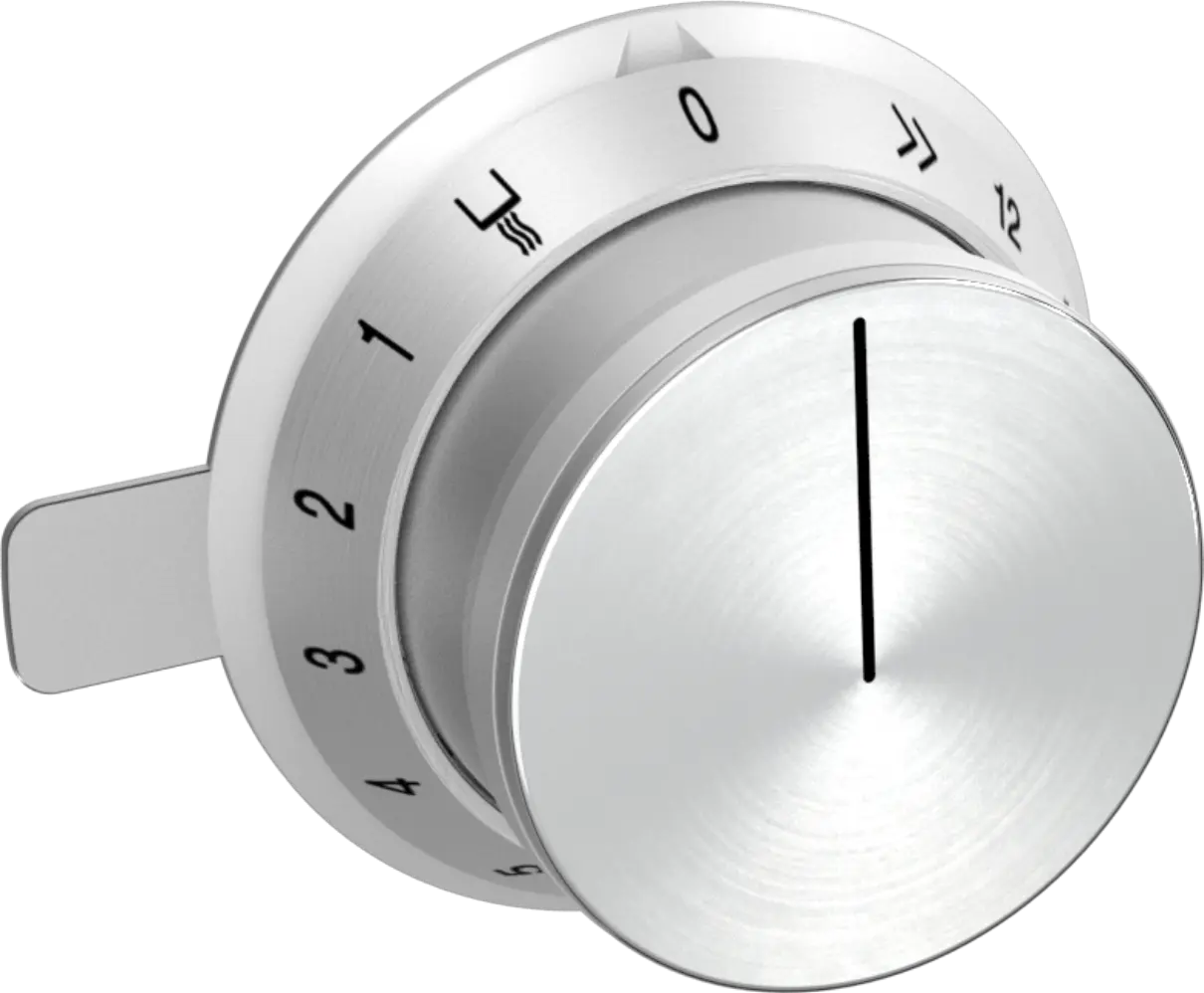 Design knob 1 knob, built-under ind.,stainless steel17008119 • CKU410010