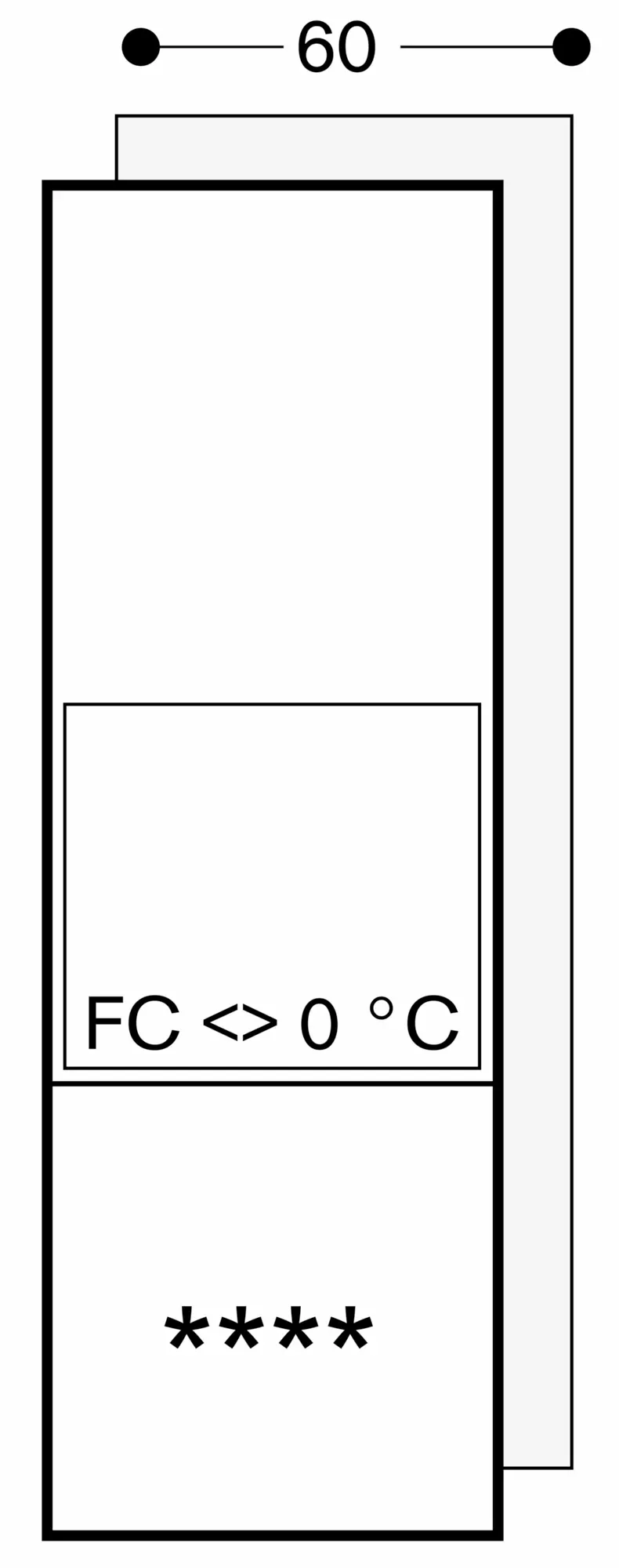 200 series Fridge-freezer combination 177.5 x 56 cm RB282304ID