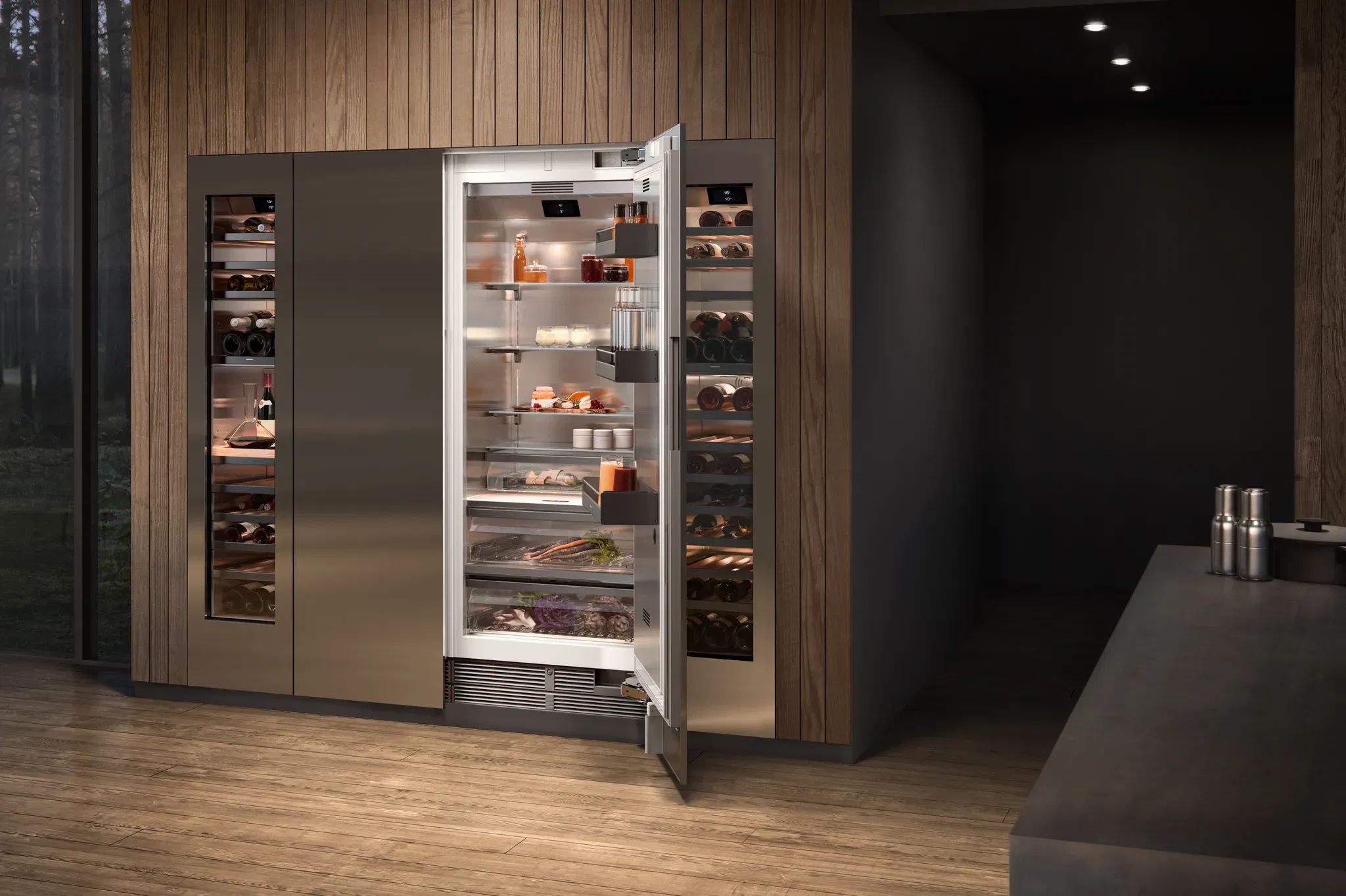 Tủ lạnh vario Gaggenau Series 400 213.4 x 91.4 cm RC492305