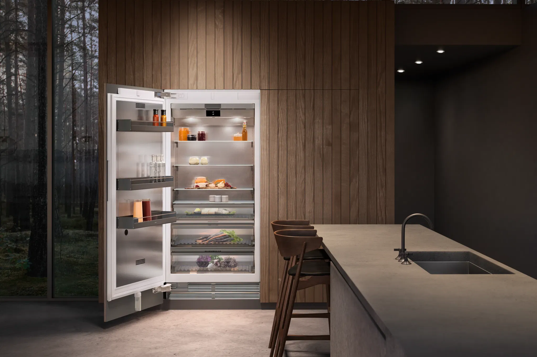 Tủ lạnh vario Gaggenau Series 400 213.4 x 91.4 cm RC492305