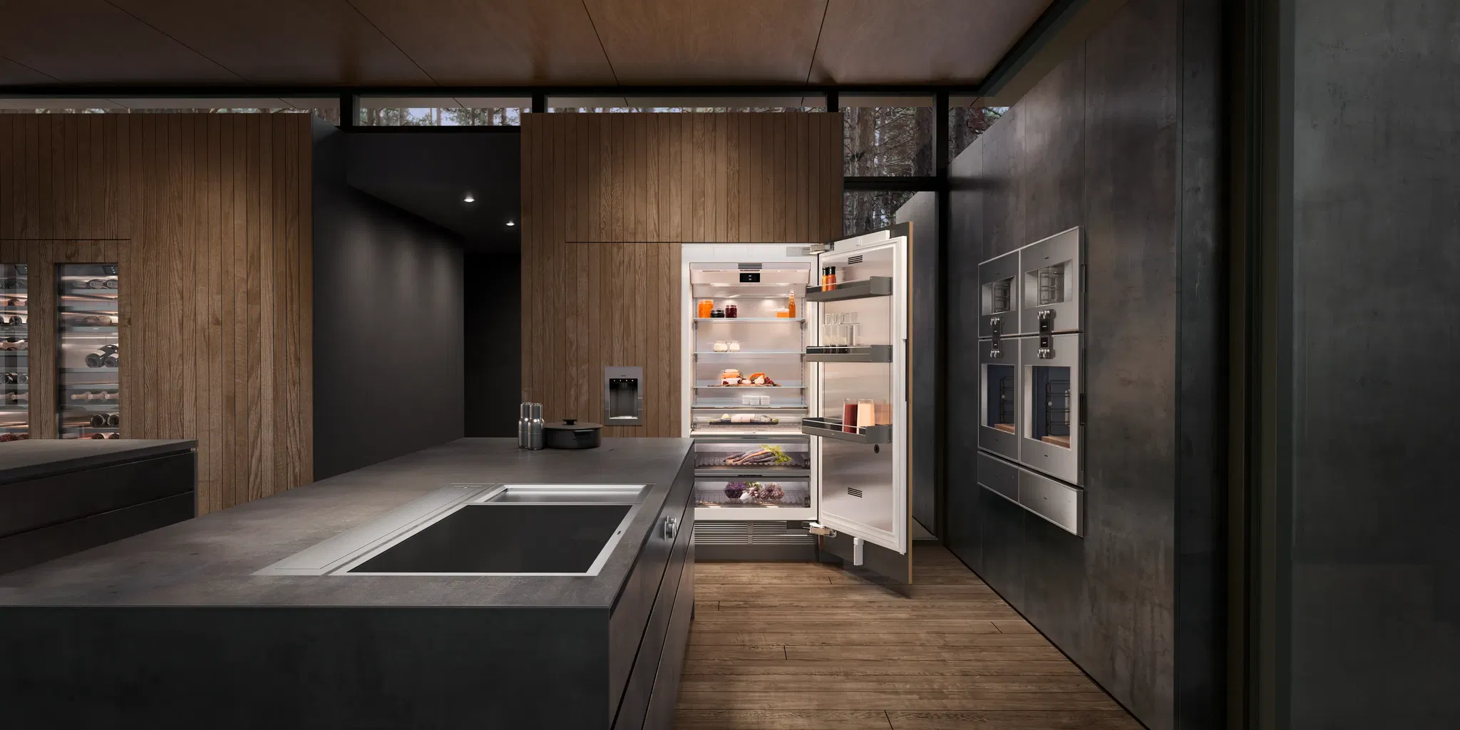 Tủ lạnh vario Gaggenau Series 400 213.4 x 91.4 cm RC492305