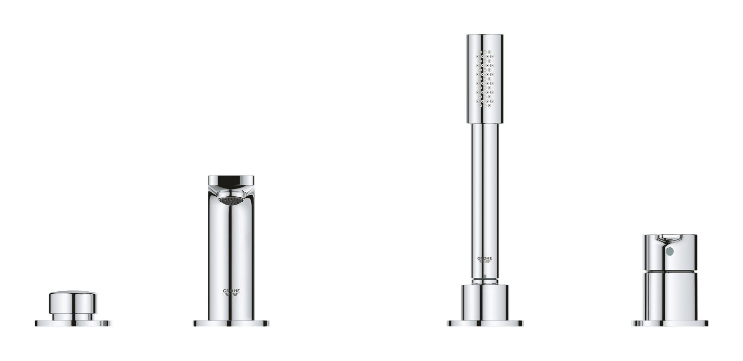 Bộ trộn bồn tắm 4 lỗ gạt đơn Grohe Lineare 19577001