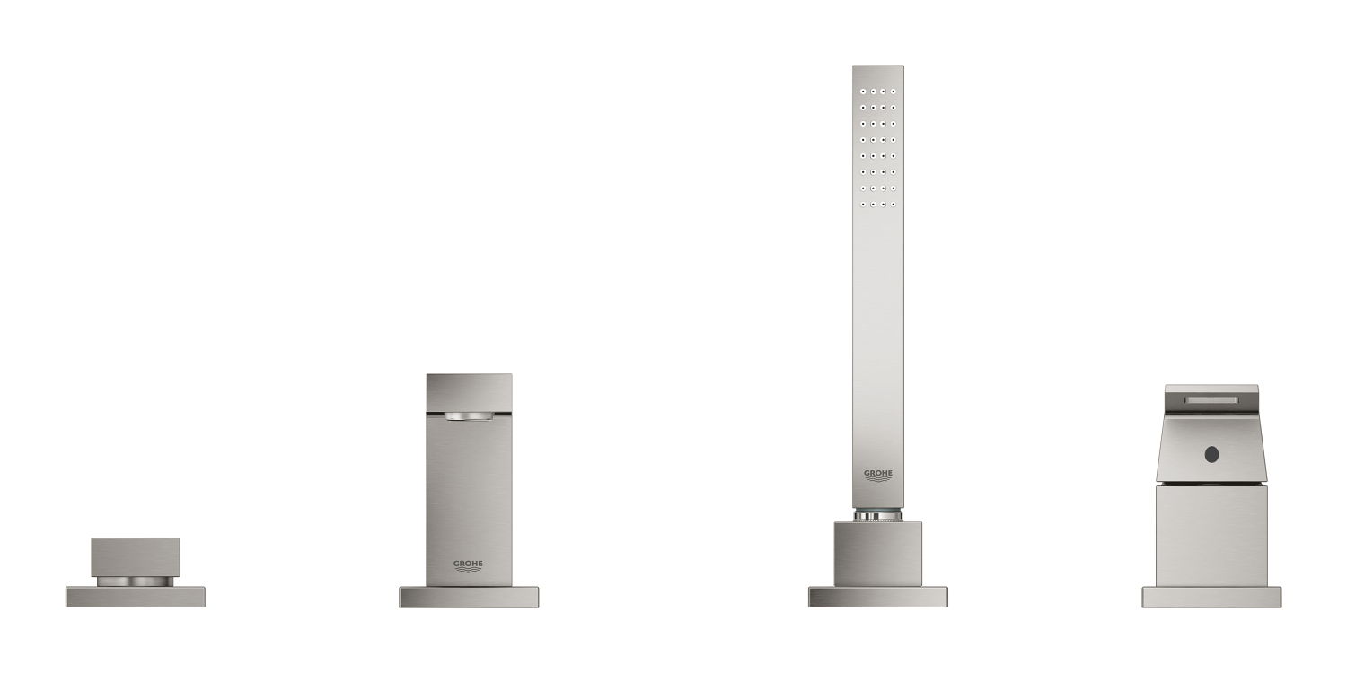 Bộ trộn bồn tắm 4 lỗ gạt đơn Grohe Eurocube 19897DC1