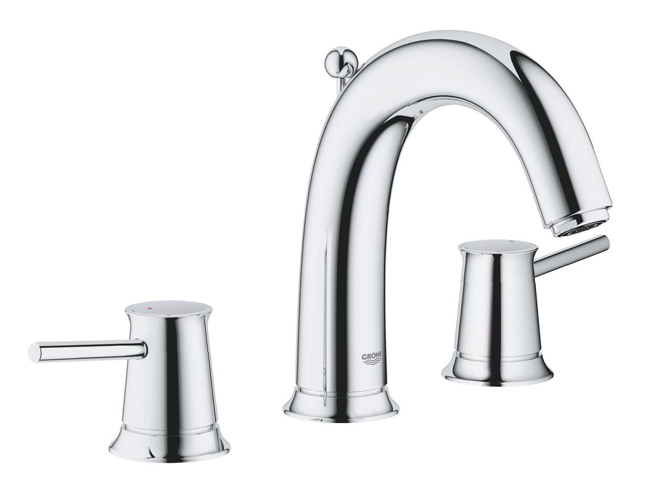Vòi lavabo 3 lỗ 1/2″ Grohe BauClassic 20470000 Vòi lavabo 3 lỗ 1/2″ Grohe BauClassic 20470000