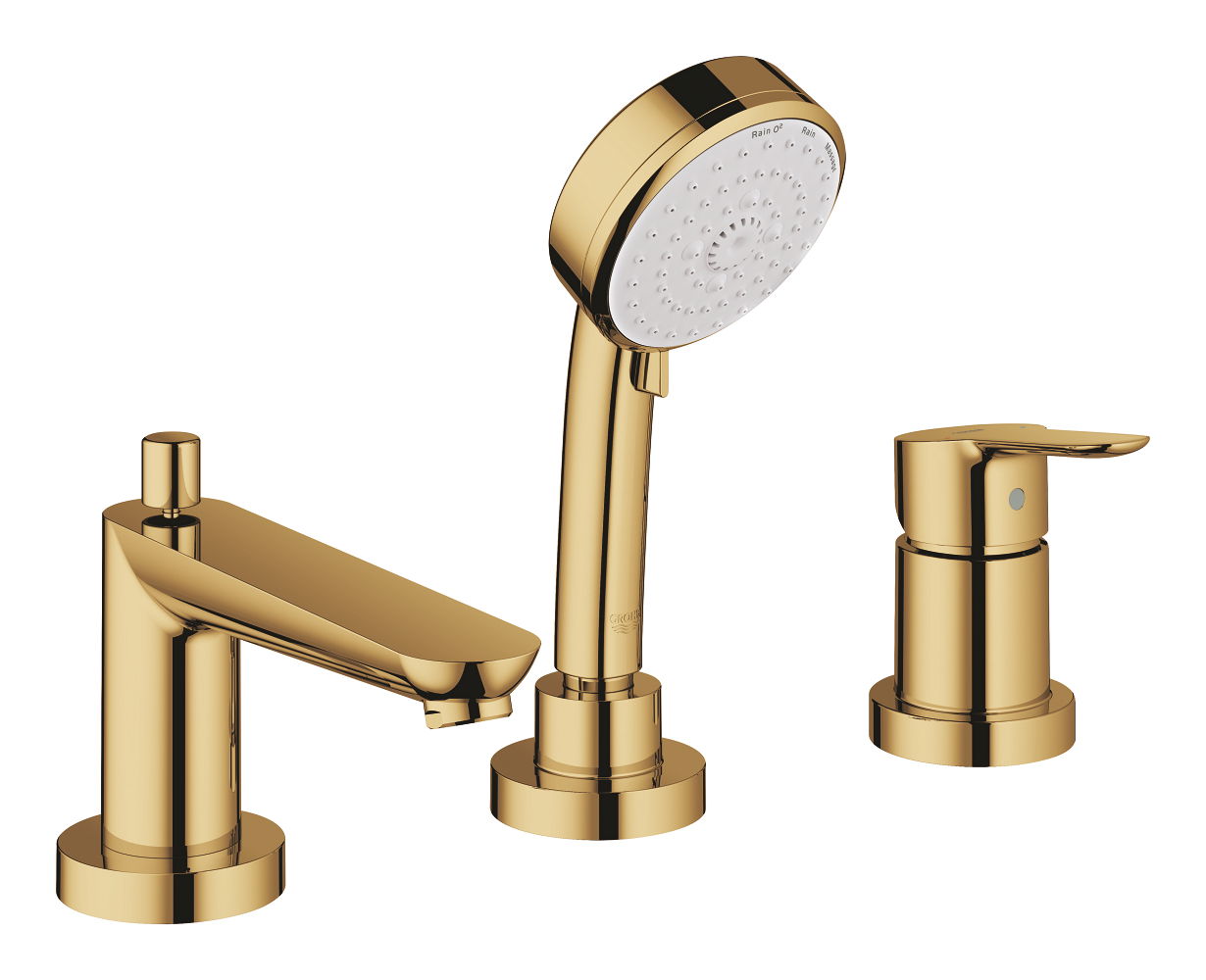 Bộ trộn bồn tắm 3 lỗ Grohe BauEdge 25117GLC