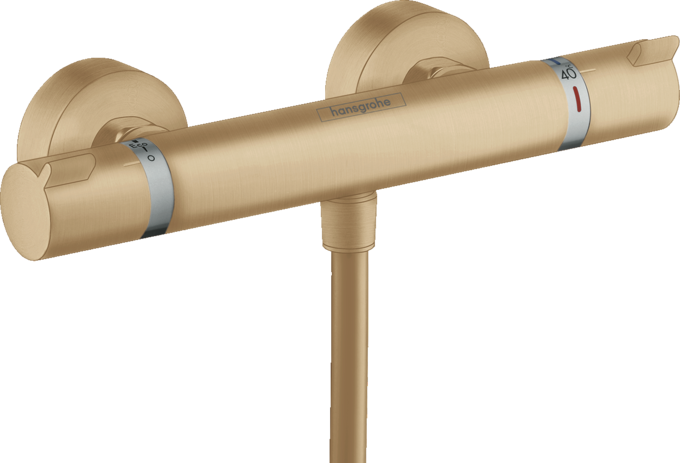 Bộ điều nhiệt sen lắp nổi Hansgrohe Ecostat Comfort 13116140 Brushed Bronze