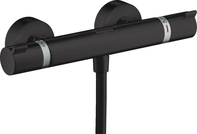 Bộ điều nhiệt sen lắp nổi Hansgrohe Ecostat Comfort 13116670 Matt Black