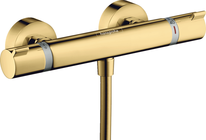 Bộ điều nhiệt sen lắp nổi Hansgrohe Ecostat Comfort 13116990 Polished Gold Optic