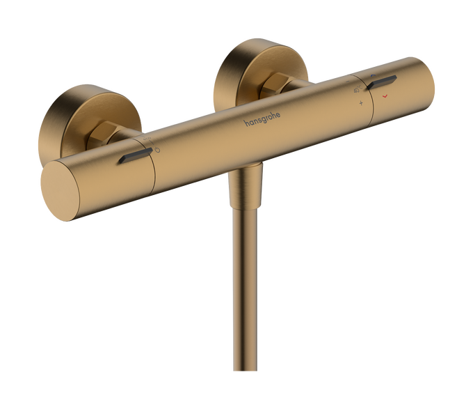 Bộ điều nhiệt sen lắp nổi Hansgrohe Ecostat Fine 13324140 Brushed Bronze