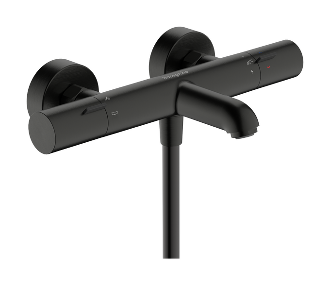 Bộ ổn nhiệt bồn tắm Hansgrohe Ecostat Fine 13325340 Brushed Black Chrome