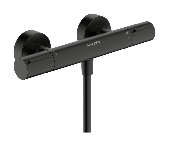 Bộ điều nhiệt sen lắp nổi Hansgrohe Ecostat Element 13346340 Brushed Black Chrome