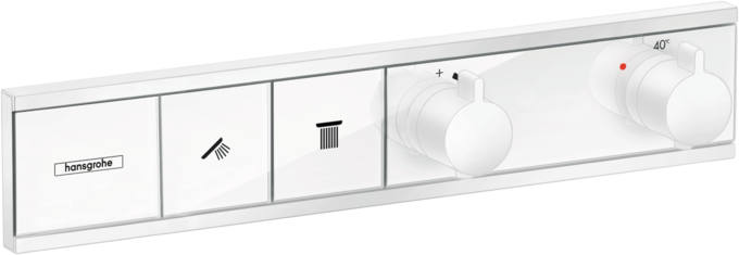 Bộ điều nhiệt âm tường 2 chức năng Hansgrohe RainSelect 15380700 Matt White