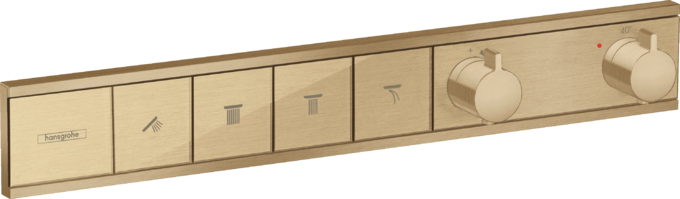 Bộ điều nhiệt âm tường 4 chức năng Hansgrohe RainSelect 15382140 Brushed Bronze