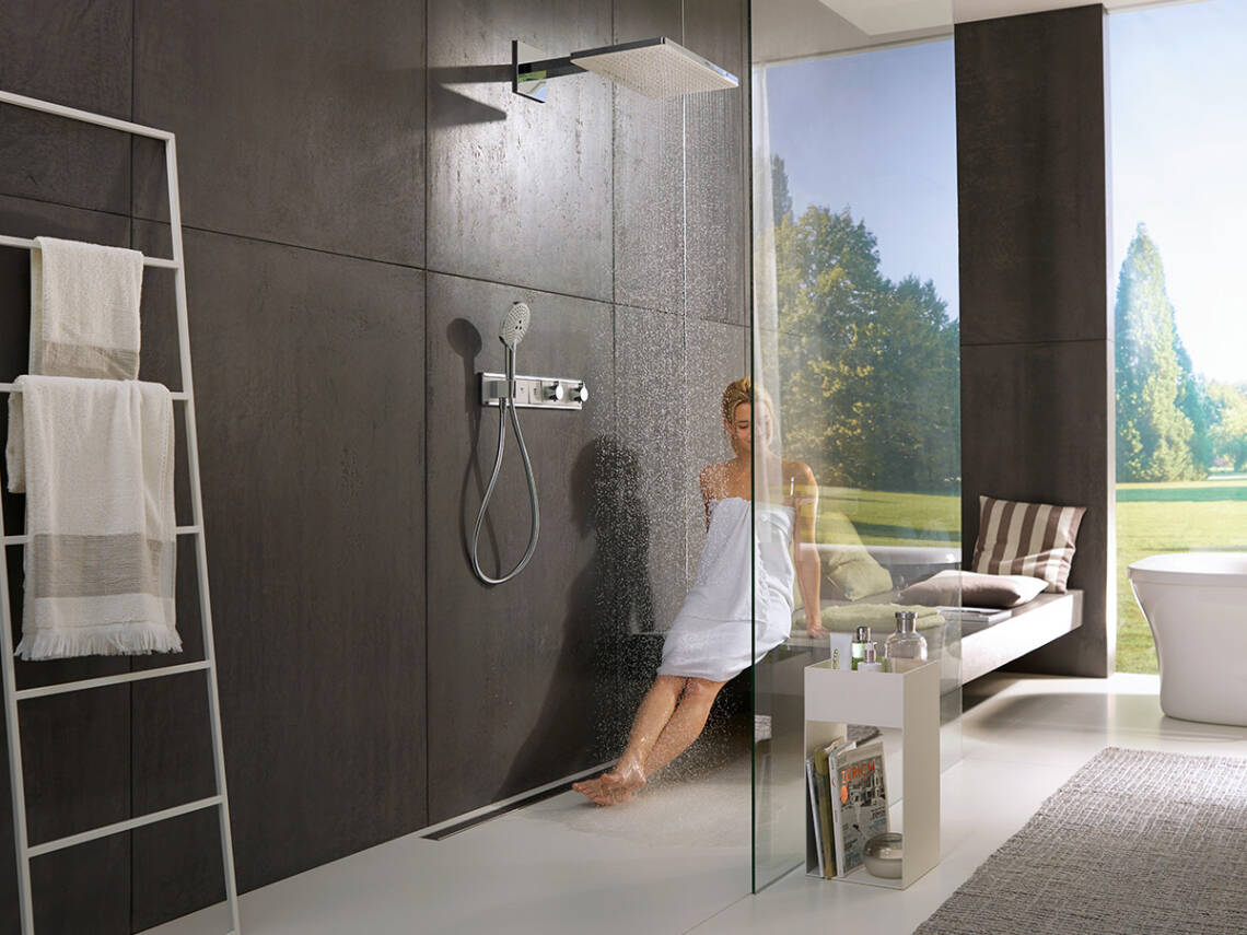 Tối ưu không gian phòng tắm với hansgrohe RainSelect.