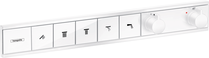 Bộ điều nhiệt âm tường 5 chức năng Hansgrohe RainSelect 15384700 Matt White