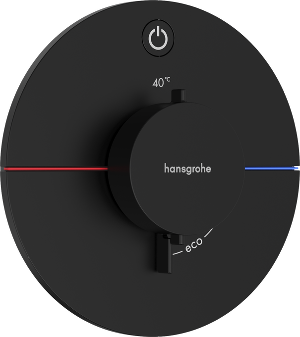 Bộ điều nhiệt âm tường 1 chức năng Hansgrohe ShowerSelect Comfort S 15553670 Matt Black