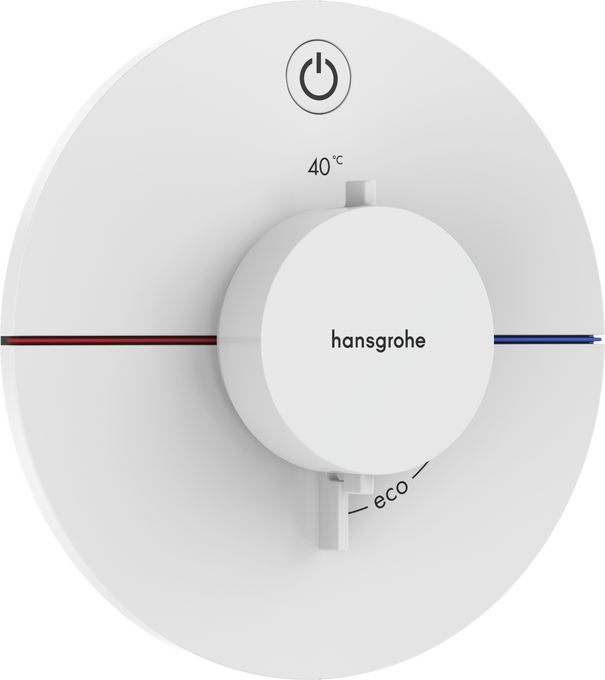 Bộ điều nhiệt âm tường 1 chức năng Hansgrohe ShowerSelect Comfort S 15553700 Matt White