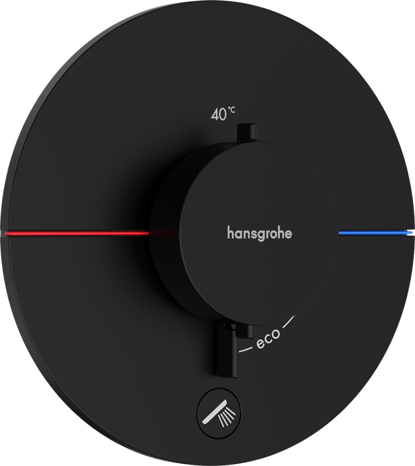 Bộ điều nhiệt âm tường 1 chức năng Hansgrohe ShowerSelect Comfort S 15562670 Matt Black