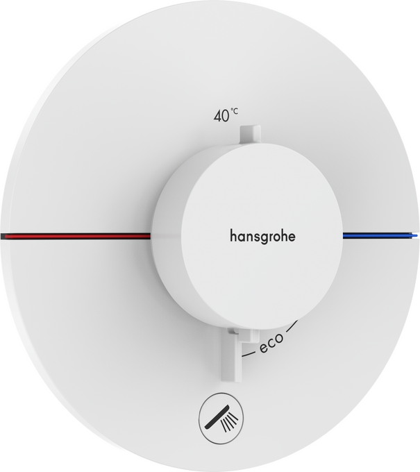 Bộ điều nhiệt âm tường 1 chức năng Hansgrohe ShowerSelect Comfort S 15562700 Matt White