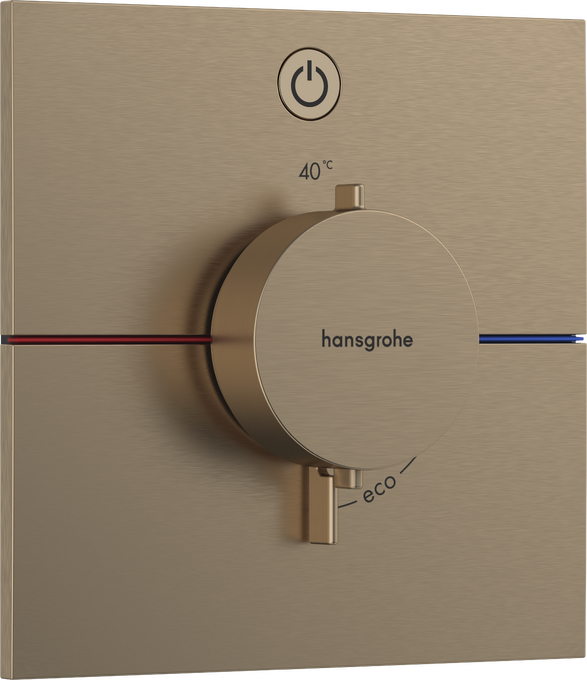 Bộ điều nhiệt âm tường 1 chức năng Hansgrohe ShowerSelect Comfort E 15571140 Brushed Bronze