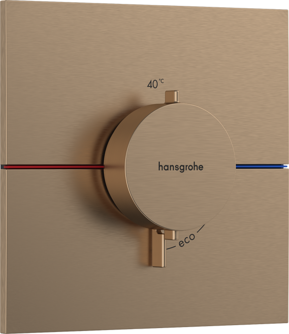 Bộ điều nhiệt âm tường Hansgrohe ShowerSelect Comfort E 15574140 Brushed Bronze
