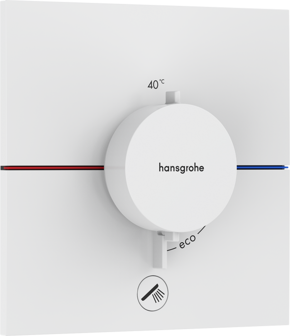 Bộ điều nhiệt âm tường 1 chức năng Hansgrohe ShowerSelect Comfort E 15575700 Matt White