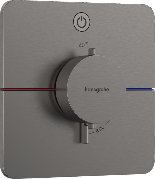 Bộ điều nhiệt âm tường 1 chức năng Hansgrohe ShowerSelect Comfort Q 15581340 Brushed Black Chrome