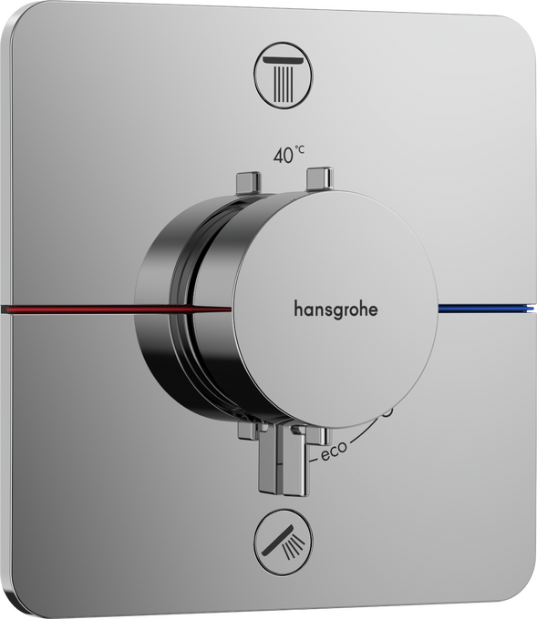 Bộ điều nhiệt âm tường 2 chức năng Hansgrohe ShowerSelect Comfort Q 15583000 Chrome