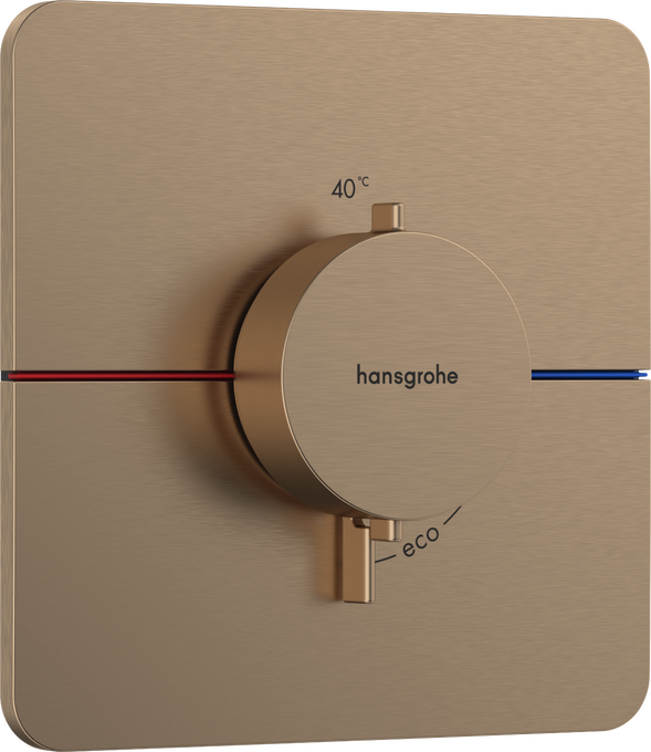 Bộ điều nhiệt âm tường Hansgrohe ShowerSelect Comfort Q 15588140 Brushed Bronze