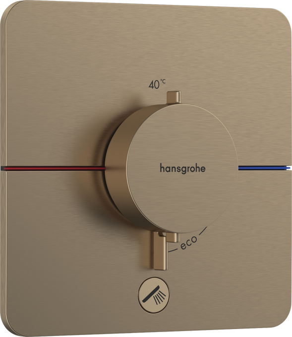 Bộ điều nhiệt âm tường 1 chức năng Hansgrohe ShowerSelect Comfort Q 15589140 Brushed Bronze