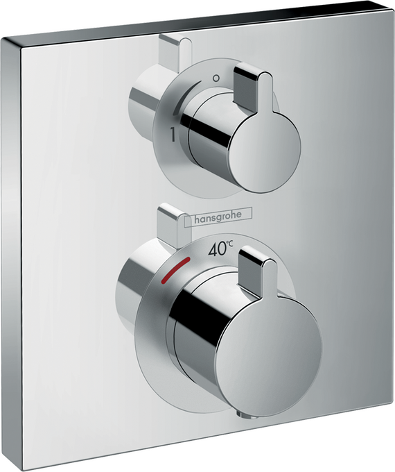 Bộ điều nhiệt âm tường 1 chức năng Hansgrohe Ecostat Square 15712000 Chrome