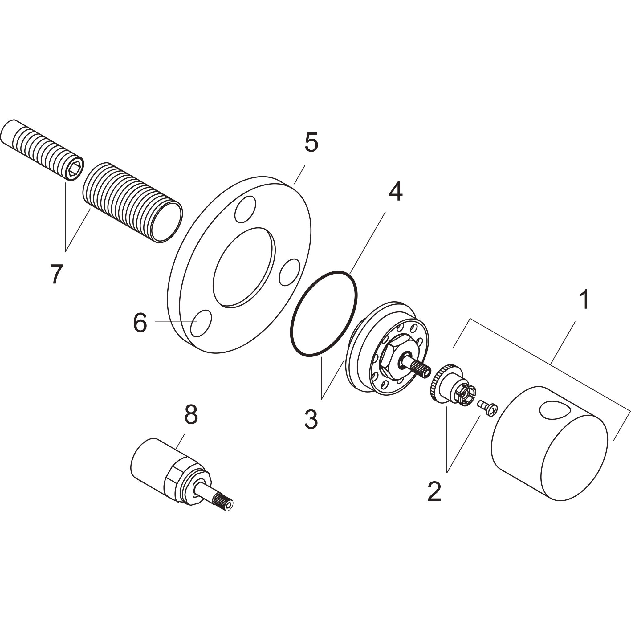 Sơ đồ phụ kiện Hansgrohe 15932000 Chrome