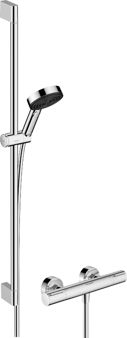 Hệ thống vòi sen 105 3 tia thư giãn Hansgrohe Pulsify Select S 24271000 EcoSmart Chrome