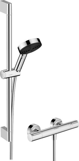 Hệ thống vòi sen 105 3 tia thư giãn Hansgrohe Pulsify Select S 24272000 EcoSmart Chrome