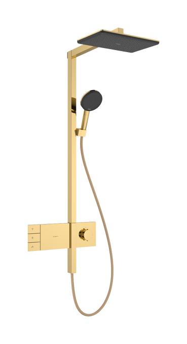 Sen cây Hansgrohe Raindance Alive Q 24591990 EcoSmart Polished Gold Optic