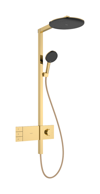 Sen cây Hansgrohe Raindance Alive S 24596990 EcoSmart Polished Gold Optic