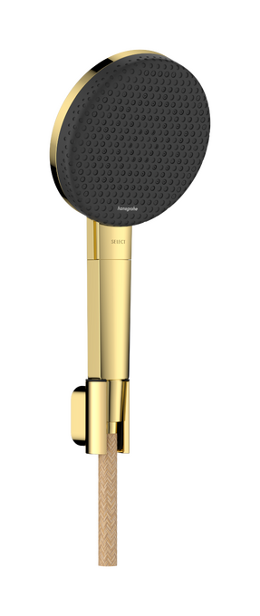 Bộ tay sen kèm gác sen Hansgrohe Raindance Alive Select S 24611990 EcoSmart Polished Gold Optic