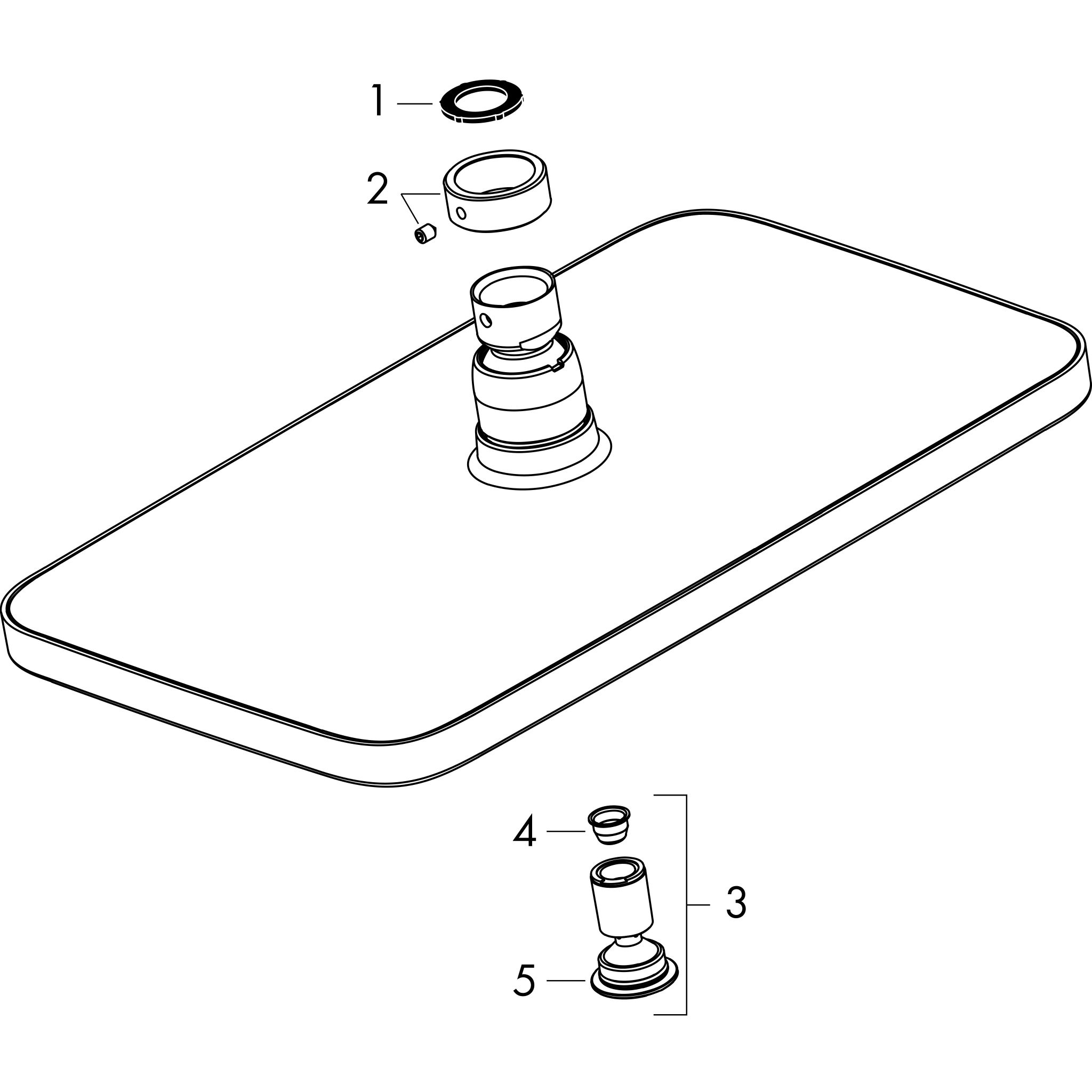 Sơ đồ phụ kiện Bát sen Hansgrohe Croma E 26257000 Chrome