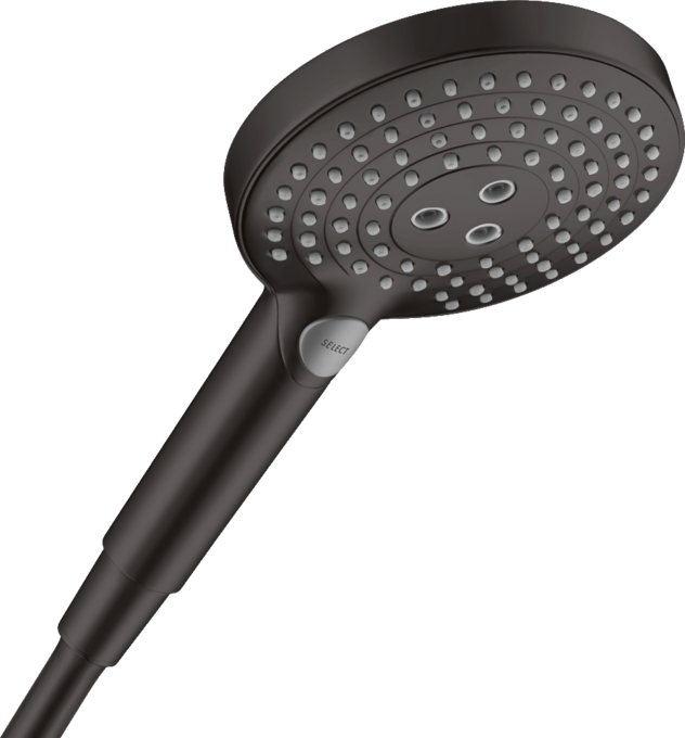 Bát sen cầm tay Hansgrohe Raindance Select S 26516670 EcoSmart+ PowderRain đen mờ