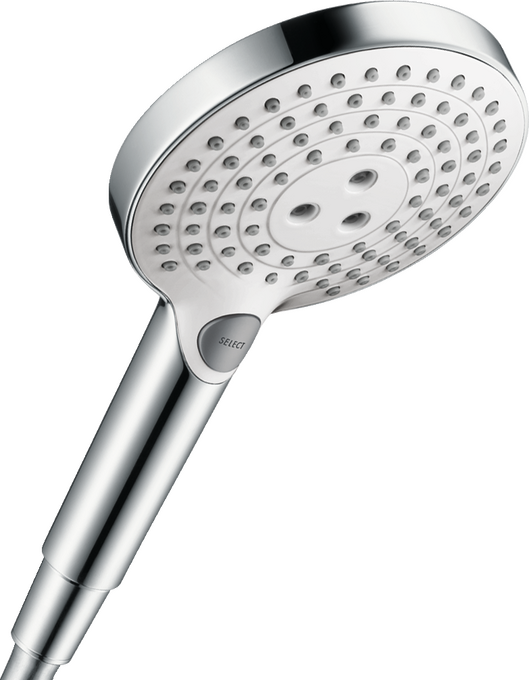 Bát sen cầm tay Hansgrohe Raindance Select S 26531400 EcoSmart trắng/cờ-rôm