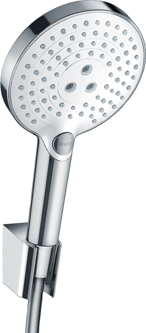 Bộ tay sen kèm gác sen Hansgrohe Raindance Select S 26721400 White/Chrome