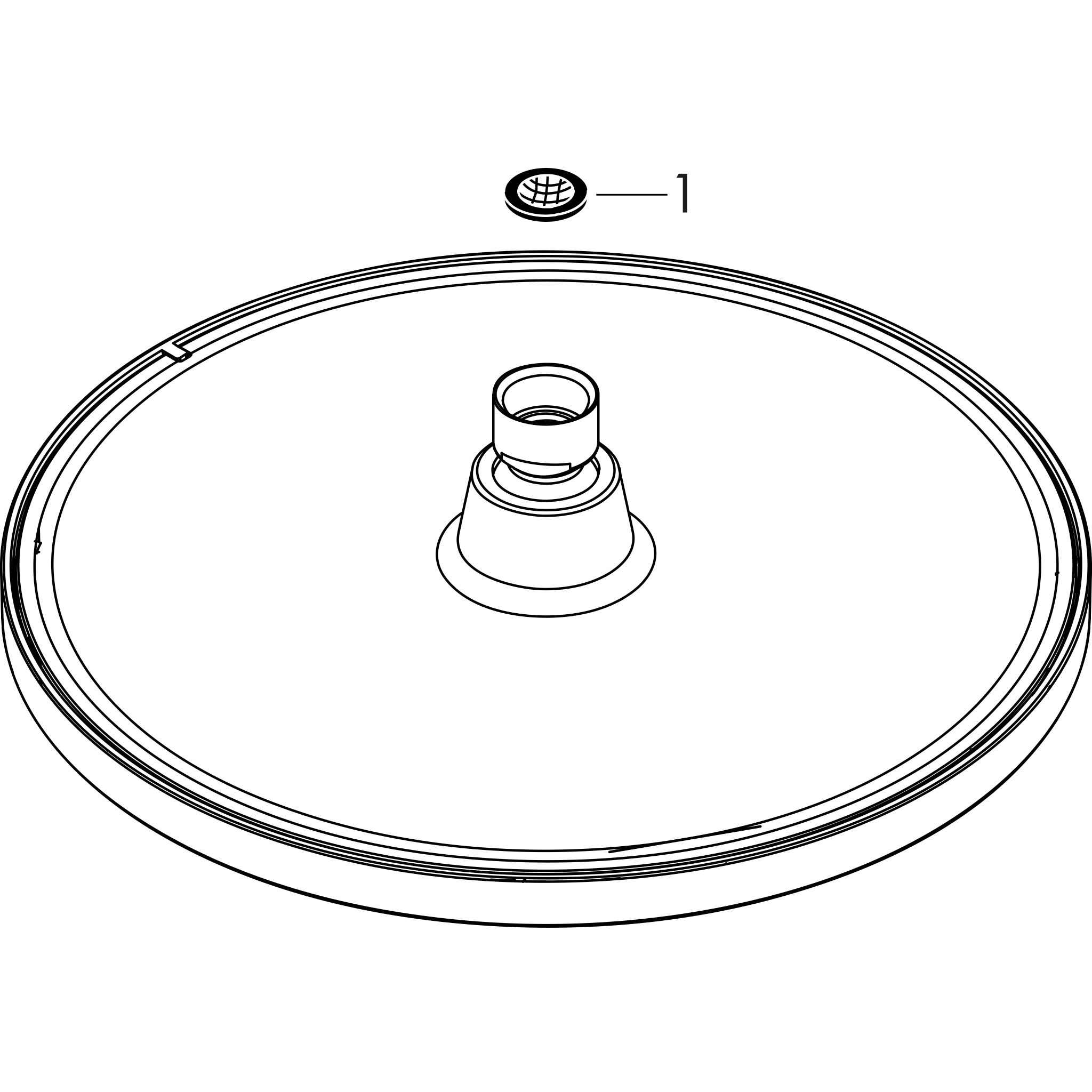 Sơ đồ phụ kiện Bát sen Hansgrohe Crometta S 26725000 Chrome