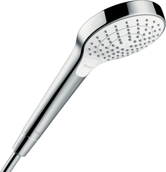 Sen tay Hansgrohe Croma Select S 26803400 EcoSmart White/Chrome